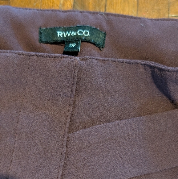 Mauve high waisted tapered dress pants - Picture 2 of 5